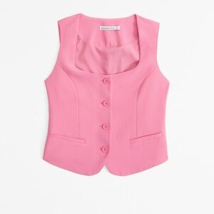 A&F crepe square neck vest top